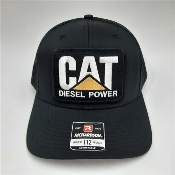 Retro Vintage Style Richardson 112 Trucker CAT Diesel Power Patch Tractor Hat main image 5